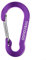 Carabiner Keychain,Aluminum D-ring Locking Carabine D-Shape Lock Snap Backpack Water Bottle Keychain Climbing Gear Accessories EDC Camping Tent Multi Function Tool Multiple Colors Purple 4 Pack