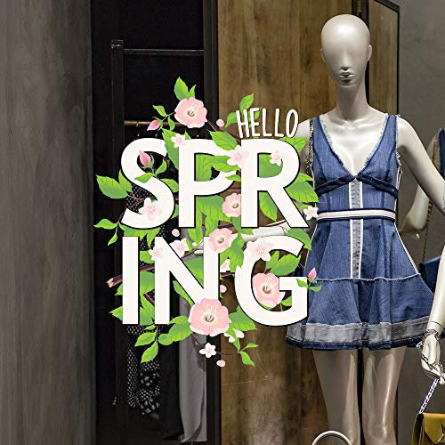 kina - UVNC0064 Fenster Aufkleber Frühlings Sommer Kollektion - Größe 40x30 cm - Schaufenster Dekoration Aufkleber