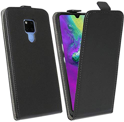 cofi1453® Flip Case kompatibel mit Huawei Mate 20X Handy Tasche vertikal aufklappbar Schutzhülle Klapp Hülle Schwarz