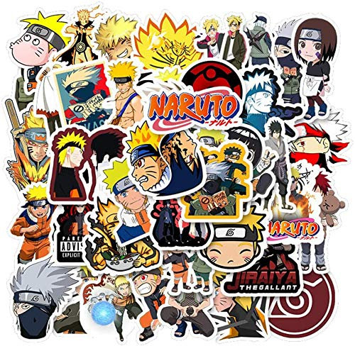 50St. Anime Cartoon Stickers Aufkleber wasserdichte Vinyl Aufkleber für Wasserflasche Gepäck Fahrrad Auto Aufkleber