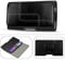 Belt Clip Holster Leather Phone Holster Pouch Carrying Case Holder with Strap & Belt Loop Mens Smartphone Pouch Bag Handbag Purse Compatible For iPhone 12 Mini (5.4) (Black)