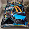 Ste-X Bettwäsche-Set, 135 X 200 cm, Mehrere Größen, Hot Wheels, Sportwagen, Bettbezug, 52% Baumwolle, Weicher, Bequemer Bettbezug + 2 Kissenbezüge, 80 X 80 cm (135x200cm,Rennen 05)