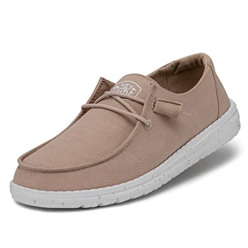 Hey Dude Wendy Slub Canvas, Mocassini Donna, Tan, 37 EU