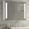 HAPA Design Badspiegelschrank mit Beleuchtung 80 x 60 x 16,5cm. Einfache Montage, in der EU produziertes Qualitätsprodukt, tauschbares LED Licht, Steckdose und Schalter, weiß