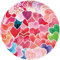 AUCEKO 50 Stück Liebe Herz Aufkleber Pack Love Sticker Set wasserdichte Vinyl Sticker für Laptop Kinder Autos Motorrad Fahrrad Skateboard Gepäck Koffer Computer Aufkleber Graffiti Decal