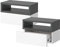 Vicco Nachttisch Urbano, Nachtkommode, Anthrazit/Weiß, 45 x 28 cm