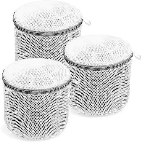 Bra Wash Bag, 3 Pcs Mesh Laundry Bags, Bra Washing Bags, Lingerie Delicates Underwear Laundry Bags with Zips for Washing Machine Bags, for Bras/Underwears/Socks/Intimates