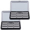 minkissy 2er-pack Leere Lidschatten-palette Nachfüllbar Magnetischer Make-up-organizer Rouge-highlight