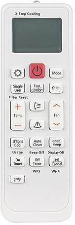DB93-14195A Telecomando Condizionatore Compatibile con Samsung AC DB93-15192A DB93-11489C DB93-11489L DB93-11489S W9N4 D3D6 R4C69395 AR09HSFNBWKN AR18HSFNCWKN