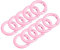 QUARKZMAN 10Pack Runde Feder O Ringe 1 (24mm) Trigger Schnappverschluss für Taschen Geldbörsen Schlüsselanhänger Rosa