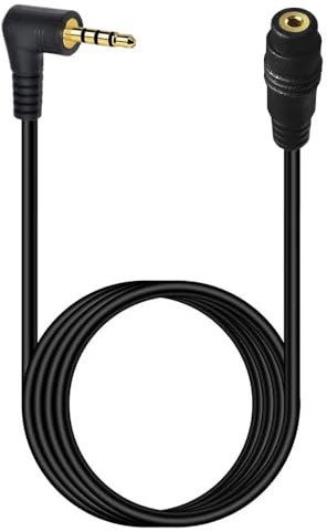 innov8 2.5mm 4 Pole Male to 2.5mm Female Angled TRRS Audio Stereo Extension Cable (1.8m)