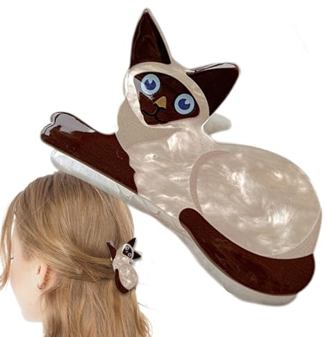 Zasdvn Pince à cheveux pour chat, pince à cheveux portable mignonne pince à cheveux petits chats pince à cheveux pince à cheveux pince à cheveux. Veuillez noter : « Zasdlet » est le seul vendeur