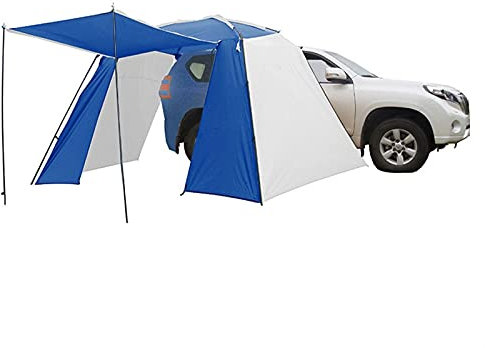 Auto-Zelt, Wasserdicht, Auto-Seitenmarkise, Sonnenschutz, Tragbarer Auto-Überdachung, Wohnmobil-Sonnenschutz Mit Verstellbaren Planenstangen Und Für Camping, Picknick, Reisen