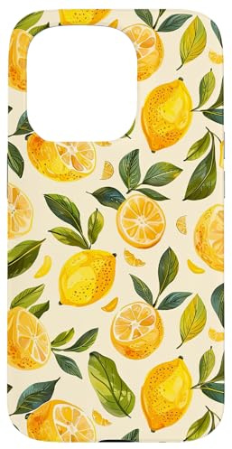 Hülle für iPhone 15 Pro Aquarell Zitrone Sommer Limonade Zitrusfrucht