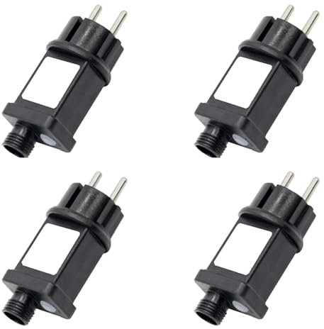 Hurromy 4 x Netzteil für Transformator, 24 V, geeignet für LED-Dekoration, Weihnachten, Halloween, EU-Stecker