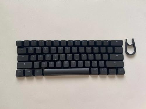 RGPTBDWR Original Wooting Magnetic Shaft Mechanical Keyboard PBT Original Black Keycap Translucent Wooting Keycap (Wooting 60 HE Keys)