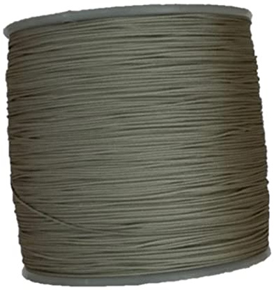 Plisseeschnur 0,8 mm, Spannschnur für Plissee, weiß (Grau, 40 Meter)