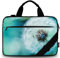 icolor 13 15 Zoll Laptoptasche Schutzhülle mit Schultergurt,15.6 Leinwand Laptop Tasche Tablette Halter Notizbuch Tasche Handtasche Messenger Aktentasche (Löwenzahn, 14.2~15.6 Zoll)