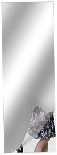Self Adhesive Mirror 20 x 79 Large Flexible Mirror Stickers Waterproof Wall Mirror DIY PET Door Mirror Decorative Mirrors for Wall, Bathroom and Bedroom