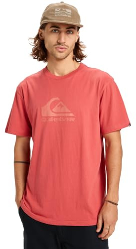 QUIKSILVER Men's Comp logo Short Sleeve Top T Shirt Black