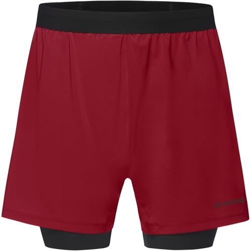 GORE WEAR CONCURVE 5” 2in1 Shorts Mens, Utility Red/Black, L