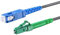 CONBIC® LC/APC-SC/UPC, Simplex, Singlemode, 9/125um, OS2, schwarz, Ø 4.0mm, Industrial/Grade Gepanzert G.657.A2, Glasfaserkabel Außenbereich für AVM FRITZ!Box und Telekom Modem 2 (5m)