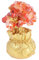 Garneck 19 cm Roter Natürlicher Kristall-geldbaum-Bonsai Heimdekoration Feng-Shui-Ornament