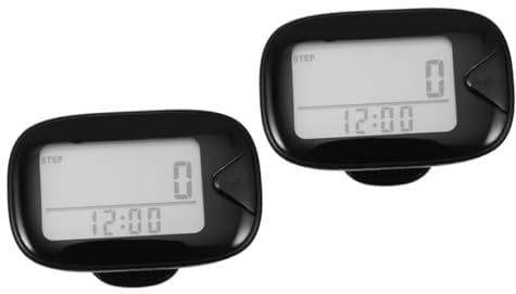 Sosoport 2 Sätze Schrittzähler Aktivitätstracker Handyschaukel Digitaluhr Karabinerhaken Gürtel Sport zubehör Fitness-Tracker multifunktionswerkzeug Stepper für die Übung Sportbedarf Abs
