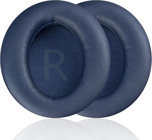 Q45 replacement ear pads compatible with Anker Soundcore Space Q45 headphones Akkiv replacement ear pads are made of soft burlap knitted with memory foam - blue