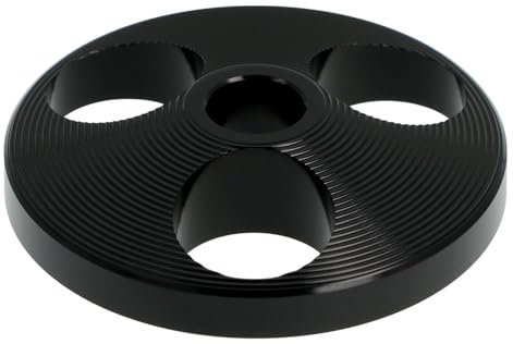 THAKKER SP45A-01BK - Single Puck | 45rpm Adapter für 7' Schallplatten | Aluminium | schwarz