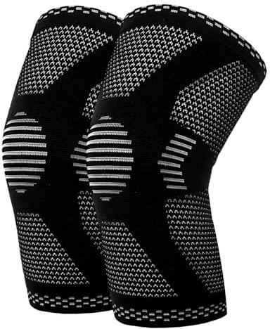 halercay Rodillera deportiva para hombre y mujer,Rodilleras Menisco y Ligamento,Rodillera de compresión con soporte, ideal para running, gimnasio y actividades físicas (M)