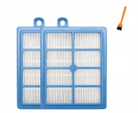 Tbrov Filtre Hepa Lavable et réutilisable H12 H13 Compatible avec Les pièces d'aspirateur Philips Electrolux EFH12W AEF12W FC8031 EL012W(2 HEPA)