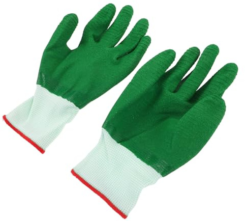TOPPERFUN 4 Paare Arbeitshandschuhe Rutschfest und Abriebfest Atmungsaktive Outdoor handschuhe für Gartenarbeit Pflanzung Handhabung von Glas und Bauarbeiten Langlebige Schutzhandschuhe für
