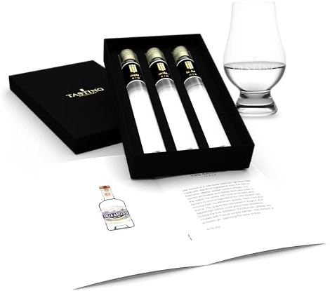 Gin Tasting Set 3 Tubes in luxuriöser Geschenkbox, Set 1