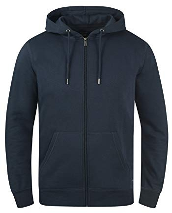 !Solid SDBerti Zip-Hood Herren Sweatjacke Kapuzenjacke Hoodie mit Kapuze Reißverschluss Kängurutasche Baumwollmischung Regular fit, Größe:S, Farbe:Insignia Blue (1991)