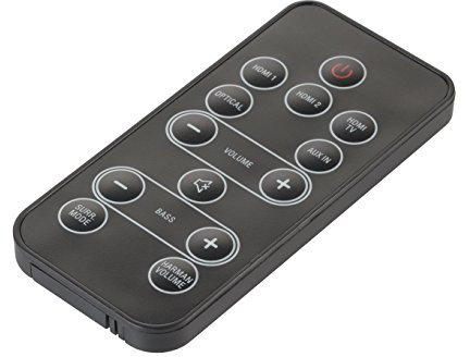 New Remote Control Replacment for Harman Kardon SB 26 SB26 060HSB26RM0 06-0HSB26-RM0 Bluetooth Sound Bar with CR2025 Battery