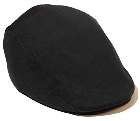 LUCK Kinder Mädchen Winter Einfarbige Schiebermütze Schirmmütze in Fünf Farben (Schwarz)