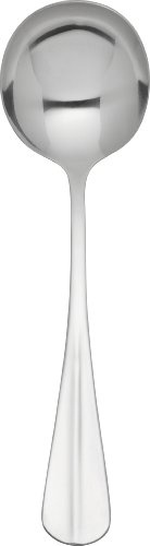 Utopia F12011-000000-B01012 Rattail 18/0 Stainless Steel Soup Spoon, 173 mm Length, Pack of 12