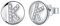 J.Endéar Ohrringe Buchstabe K für Damen Mädchen Silber 925 Hypoallergene Kleine Ohrstecker Zirkonia Schmuck 8mm Geschenk für Kinder