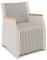 Garland Poly Rattan Gartensessel Verona Teak Holz Gartenstuhl Armlehne Alu Wetterfest Garten Sessel Gartenmöbel - Twain