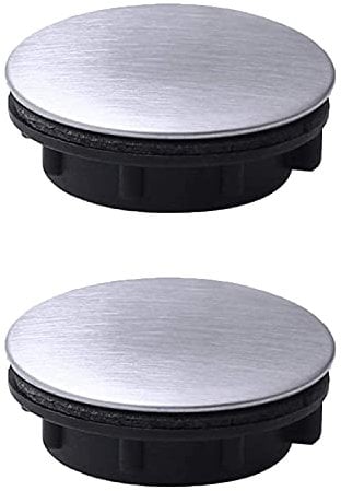 2 Packs Sink Hole Cover Stainless Steel Faucet Hole Cover Sink Hole Plate Stopper Cover Blanking Metal Plug for Bathroom Kitchen (Installing Hole for 31-40mm)