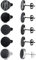 JeweBella 5 Paar Ohrringe Herren Edelstahl Runde Schwarz Matt Knorpel Piercing Ohrstecker Set für Damen Männer Hypoallergen Ohrstecker Herren Schmuck 8/10/12MM