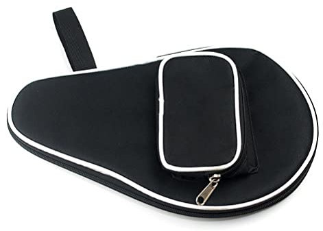 Yusat Pong Racquet Cover, Pong Paddle Carry Bag with Ball Storage Pocket Table Tennis Racket Case Cover Waterproof Inner Liner for Pong Paddle Bat Cover
