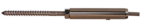 10 Stück Seilspanner für 4mm Drahtseil mit Linksgewinde Stockschraube M6