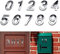 Graplan House Numbers 10 Pieces Mailbox Numbers 0-9 Self-adhesive Door Numbers Adhesive Address Numbers for House Mailbox Apartment Hotel Door Room