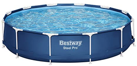 Bestway Steel Pro Swimming Pool Set | Above Ground Round Paddling Pool, 12' x 30