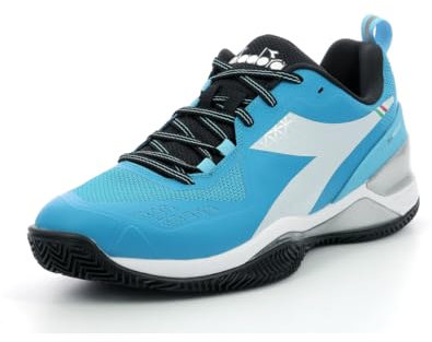 Diadora Herren Blushield Torneo Clay Tennisschuhe Sandplatzschuh Hellblau - Weiß 45