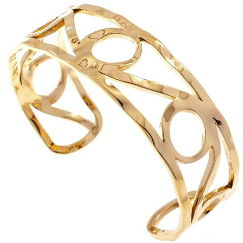 Jobo Damen-Armspange aus Edelstahl goldfarben