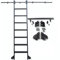 Schwarzes Rollleiter-Hardware-Kit für Bibliothek oder Küche, 200 cm 300 cm 400 cm 600 cm Schiebetür für Bibliotheksleiter, Mehrfarbig