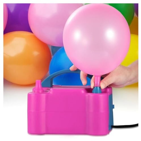 OISE ART STORE Trade Shop - Gonfiatore Elettrico Gonfia Palloncini Pompa 600 W 4 Beccucci per Party Feste